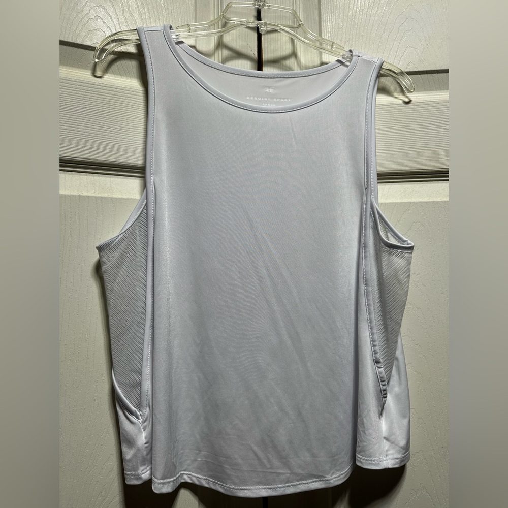 HEROINE SPORT Womens Moisture Wicking Sleeveless Tank Top Size XL mesh sides - Picture 3 of 6